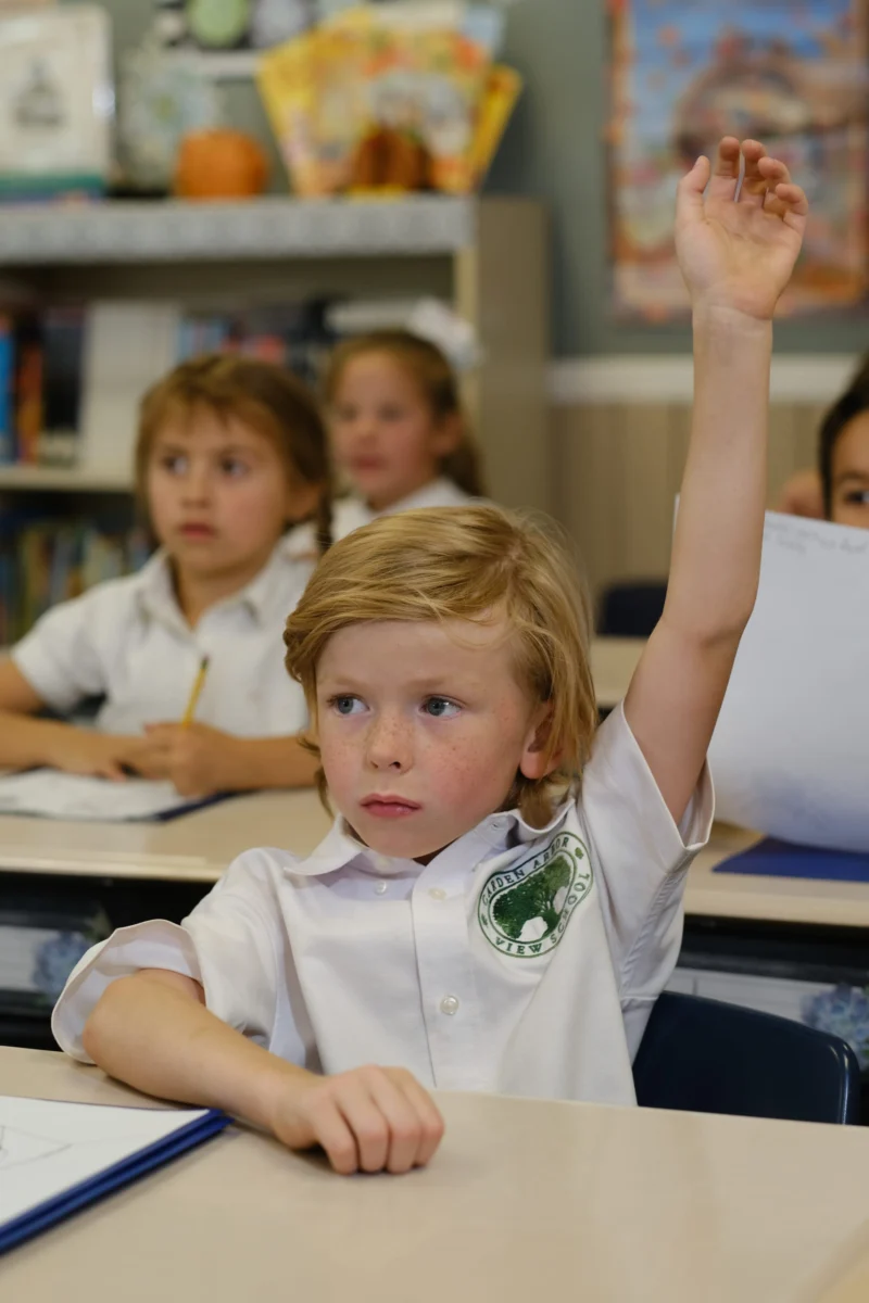 A Carden first grader