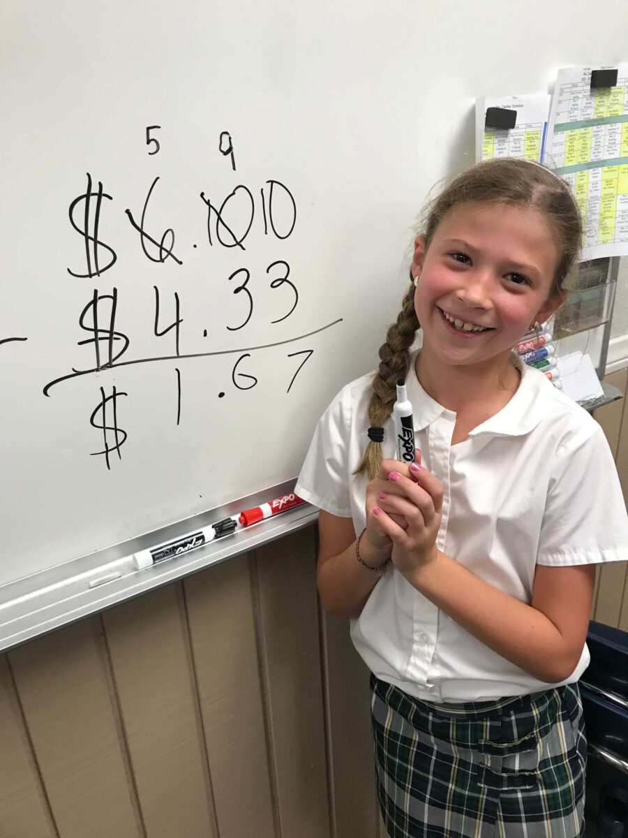 A Carden third grader