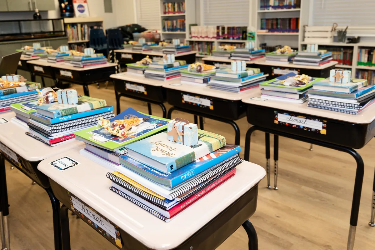 A newly renovated Carden classroom in action