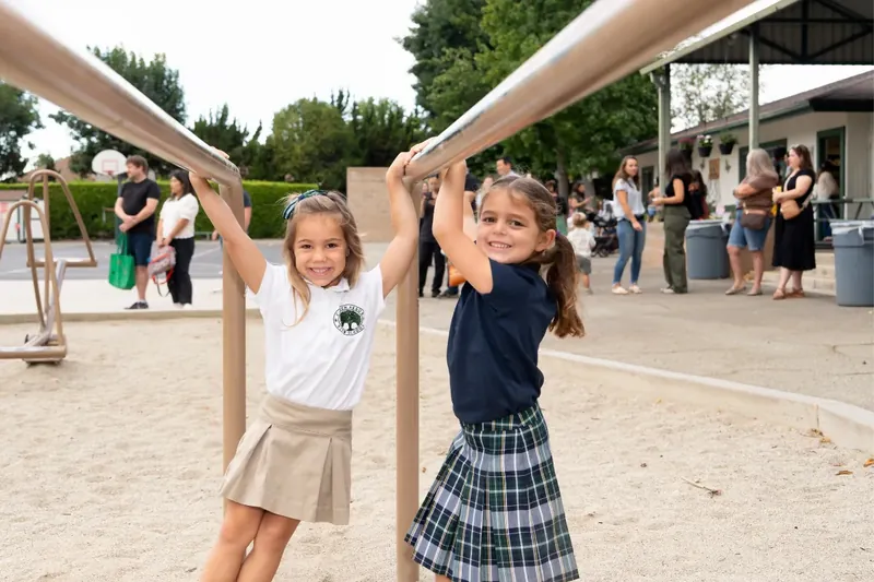 Two Carden Arbor View students on the playground