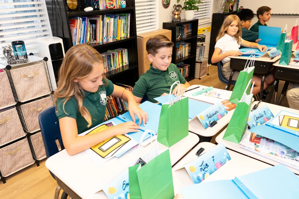 Carden Arbor View students working in class